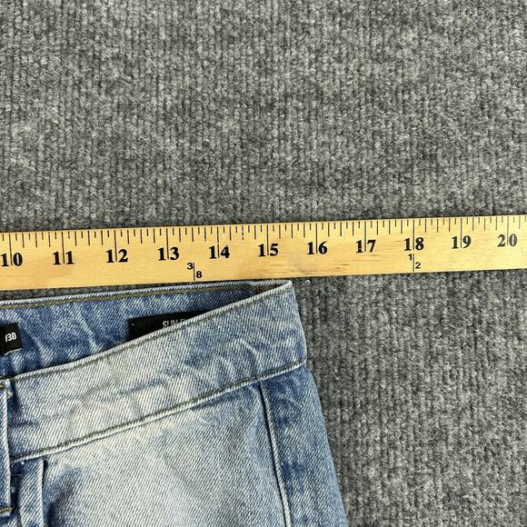 Jaded London Jeans Mens 30 Sandwash Blaze Slim Flare Fit Distressed Y2K Grunge - Picture 11 of 16